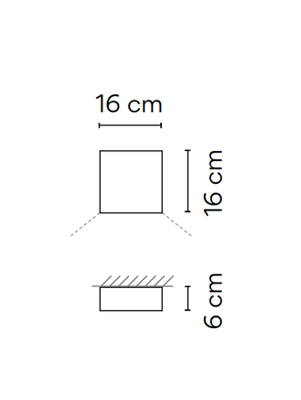Lampa wewnętrzna, ścienna Vibia Structural 2600