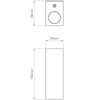 Lampa wewnętrzna, ścienna Astro Bloc 1146005