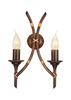 Lampa wewnętrzna, ścienna Elstead Bamboo BB2/B BRZ PATINA