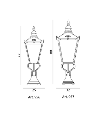 Lampa zewnętrzna, stojąca Chelsea 956
