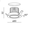 OPRAWA SUFITOWA OCZKO AQFORM RING NEXT 50 LED BIAŁA 37982-M940-F1-00-13