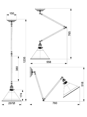 Lampa wewnętrzna, wisząca / ścienna Elstead Provence PV/GWP CPR