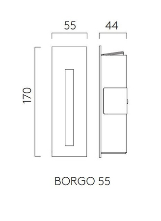 Lampa wewnętrzna, ścienna Astro Borgo 