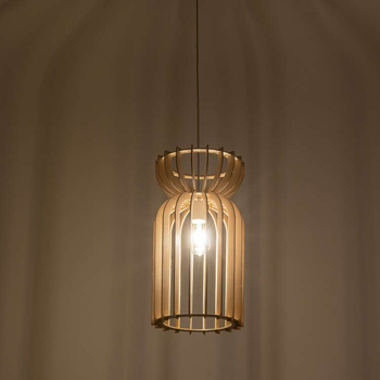 Lampa wisząca Nowodvorski Kymi A, naturalne drewno