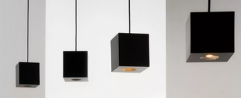 Lampa wewnętrzna, wisząca Zava Mark k. złoty 3000K, ekspozycja