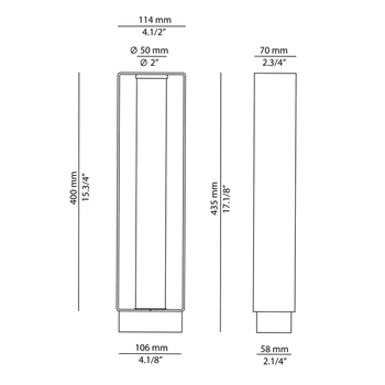 Lampa zewnętrzna, stojąca Estiluz Frame P-4056X