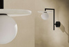Lampa wewnętrzna, ścienna Aromas Miro alabaster