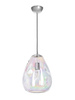 Lampa wewnętrzna, wisząca Famlight Storm L pearl, stal nierdzewna