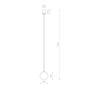 Lampa wisząca Nowodvorski Kier L, czarny