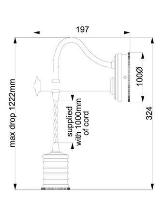 Lampa wewnętrzna, ścienna Elstead Douille DOUILLE1 AB