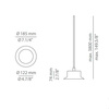 Lampa wewnętrzna, wisząca Estiluz Maine T-3415, 74WH