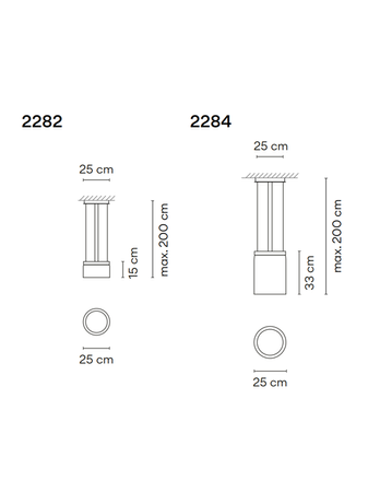 Lampa wewnętrzna, wisząca Vibia Guise 2282