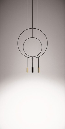 Lampa wewnętrzna, wisząca Estiluz Revolta R40.1S1D-W 61S GLD