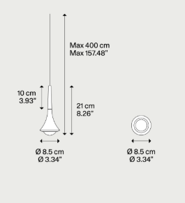 Lampa wewnętrzna, LODES RAIN, zwieszana, k. chrom, 2700K, Outlet