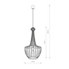 Lampa wisząca Nowodvorski Luksor S, czarny