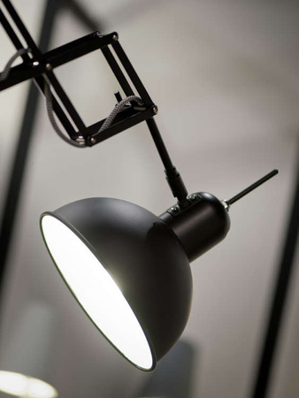 Lampa ścienna ABERDEEN matowa czarna