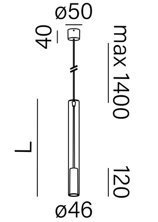 Lampa wewnętrzna, wisząca AqForm Modern Glass złoty, ekspozycja