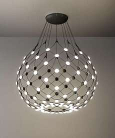Lampa wewnętrzna, wisząca Luceplan Mesh 100
