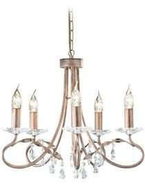 Lampa wewnętrzna, wisząca Elstead Christina CRT18 SIL/GOLD
