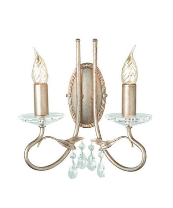Lampa wewnętrzna, ścienna Elstead Christina CRT2 SILVER/GOLD