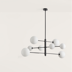 Lampa wewnętrzna, wisząca Aromas Atom, czarny