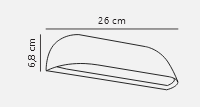 Kinkiet zewnętrzny, Front 26 Wall Light White Metal/Plastic, NORDLUX, 84081001