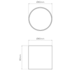 Lampa wewnętrzna, sufitowa Astro Osca LED Round 