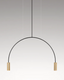 Lampa wewnętrzna, wisząca Estiluz Volta T-3535S-M czarno - złota, Outlet