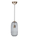 Lampa wewnętrzna, wisząca Famlight Chloe Black optic, miedź/mosiądz