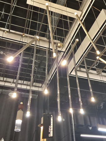 Lampa wewnętrzna, LODES A-TUBE NANO DUO, zwieszana, k. szampański, 2700K, Outlet