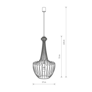 Lampa wisząca Nowodvorski Luksor S, czarny