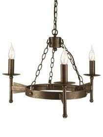 Lampa wewnętrzna, wisząca Elstead Cromwell CW3 OLD BRZ