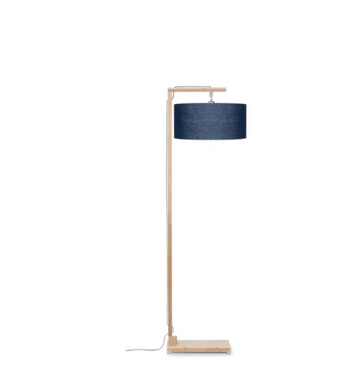 Lampa podłogowa Himalaya, abażur blue denim, rozmiar 47x23cm