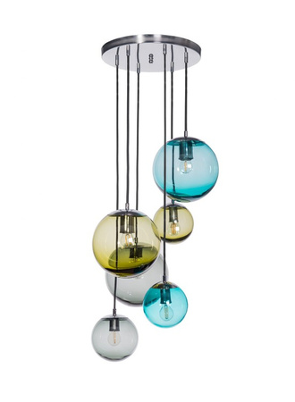 Lampa wewnętrzna, wisząca Famlight Bacan kolor, miedź/mosiądz