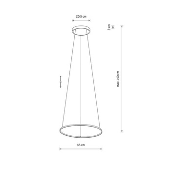 Lampa wisząca Nowodvorski Circolo LED S