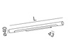 KINKIET ŚCIENNY AQFORM THIN TUBE LED 26412-L830-D9-00-03