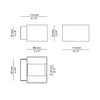 Lampa zewnętrzna, ścienna Estiluz Frame A-4050 74 WH