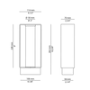 Lampa zewnętrzna, stojąca Estiluz Frame P-4055X