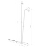 Lampa podłogowa Nowodvorski Mono FL II, czarny