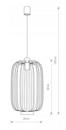 LAMPA WISZĄCA NOWODVORSKI CAGE BLACK 6844