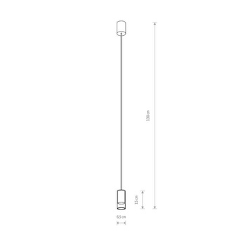 Lampa wisząca Nowodvorski Cylinder S, mosiądz