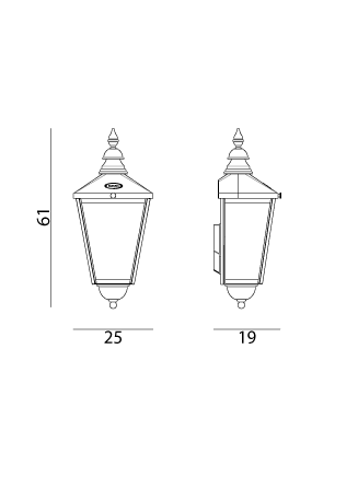 Lampa zewnętrzna, elewacyjna Norlys Chelsea 950