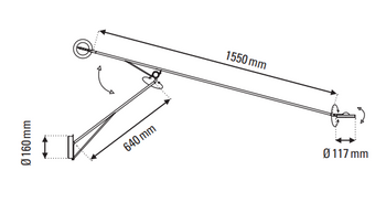 DCW editions Aaro kinkiet kolor czarny