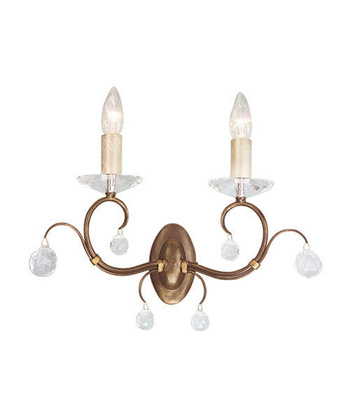 Lampa wewnętrzna, ścienna Elstead Lunetta LUN2 BRONZE