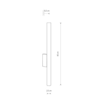 Lampa ścienna Nowodvorski Laser Wall, miedź