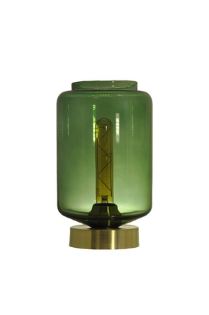 Lampa wewnętrzna, stojąca Famlight Leyte Table Bottle Green