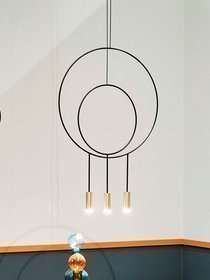 Lampa wewnętrzna, wisząca Estiluz Revolta R40.1S1D-M 61S GLD