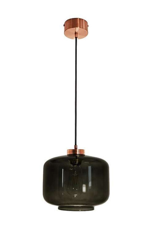 Lampa wewnętrzna, wisząca Famlight Jawa Grey, miedź/mosiądz