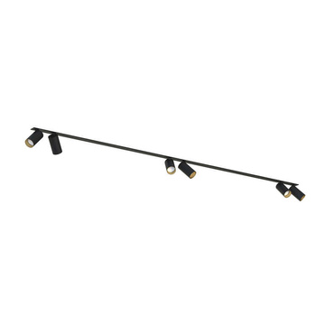 Lampa podtynkowa Nowodvorski Mono Surface VI, czarno-złoty