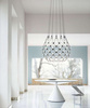Lampa wewnętrzna, wisząca Luceplan Mesh 55